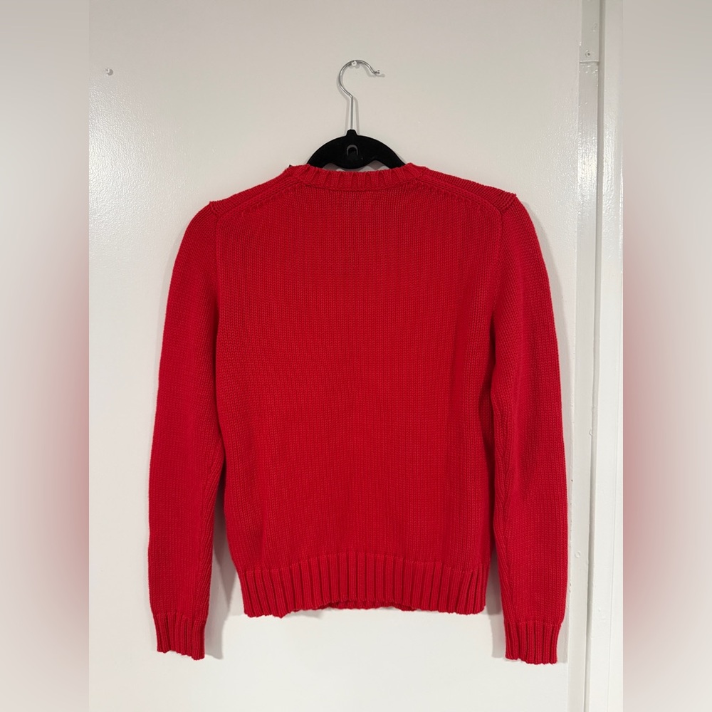 NWT! Ralph Lauren American Flag Cotton Crewneck Sweater - Picture 2 of 5